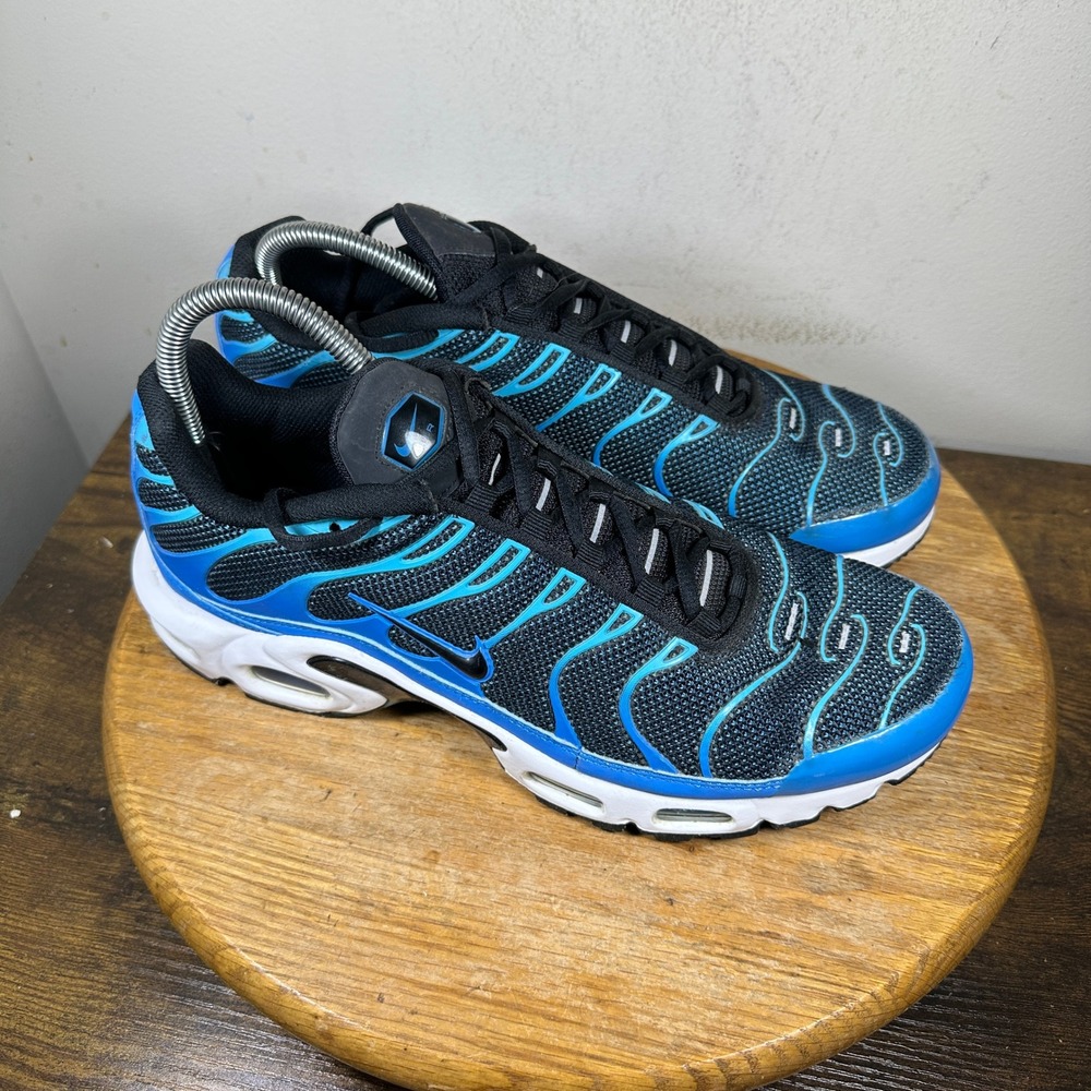 Nike Air Max Plus TN SE Photo Blue Black 852630-410 Mens Size 10 Running Shoes
